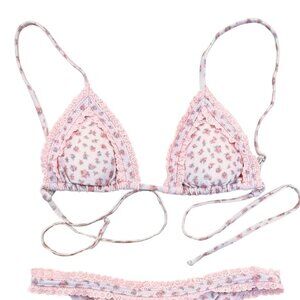 Strawberry Milk Mob Honey Glaze Bikini Top - Size Large
